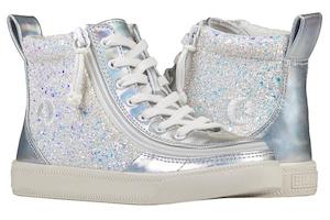 CLEARANCE Kid's Unicorn Metallic Glitter BILLY Classic Lace High