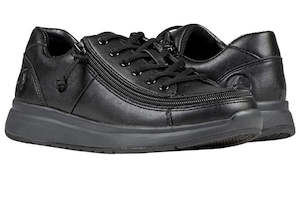 Shoe: Women's Billy Black to the Floor Work Comfort Lows - Wide (D)