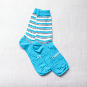 Lamington Merino Crew socks - Sky