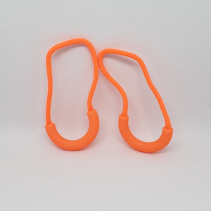 Shoe: Zip Pull (set of 2) - Bright Orange