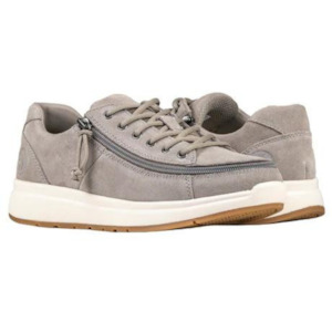 CLEARANCE Women's BILLY Grey Suede Comfort Low - (Extra Wide)