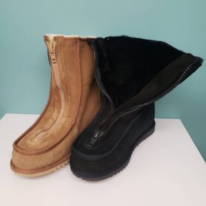 Shoe: NZ Made Easy Access Sheepskin slipper boots