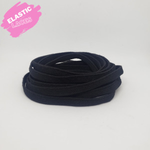 Shoe: Elastic Black Shoelaces