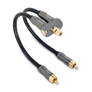 Digital Audio Cables: QED Performance Subwoofer Y Adapter F/RCA to Dual M/RCA Each