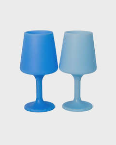 General: Swepp Silicone Unbreakable Wine Glasses - Sky + Kingfisher