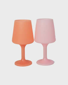 Swepp Silicone Unbreakable Wine Glasses - Peach & Petal