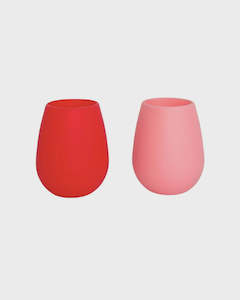 Cherry + Blush Fegg Silicone Unbreakable Glasses