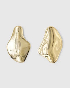 Val Stud Earrings - Large GOLD