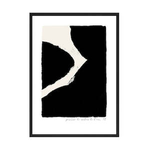 Wall Art: A1 Black Framed - Ink Black