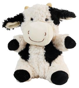 Toys: Curly Cow Soft Toy White & Black