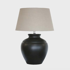 Verona Lamp w 46cm Tapered Drum Shade