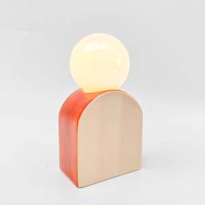 Arch Globe LED Light Orange & Peach