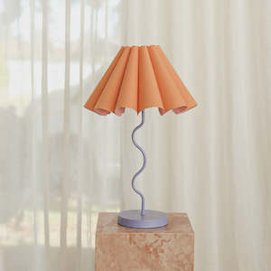 Lighting: Cora Table Lamp - Peach / Purple