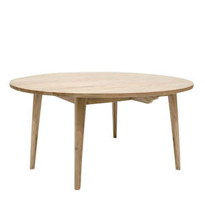 Dining Coffee Tables: Vassa Oak Round Table