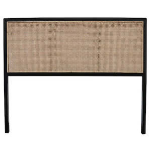 Unison Rattan Headboard - Black Rattan