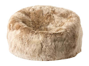 Cowhides Sheepskins: Long Wool Bean Bag 93x92cm Leather