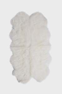 Longwool Sheepskin Quarto - Ivory