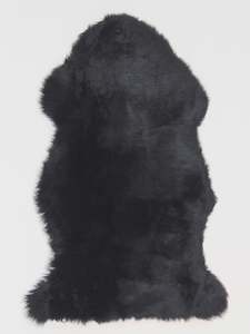 Cowhides Sheepskins: Sheepskin 100cm - Black