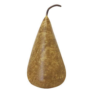 Home Decor: Large Pear Golden Brown