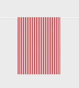 Linen: Tea Towel | French Nautical Red Stripe