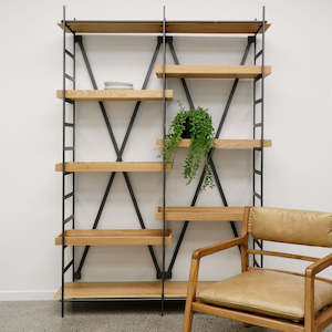 Century Bookshelf Double