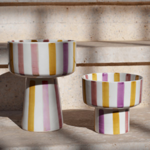 Fruit Cup - Ourika Lilac Gold Ceramic Medium