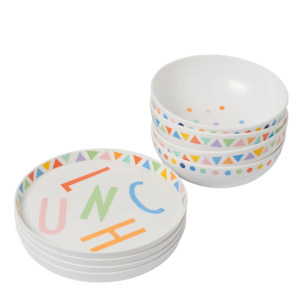 Bambini Italian Kids Plate and Serving Bowl