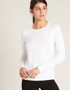 Clothing 2: Long Sleeve Round Neck T-Shirt- White