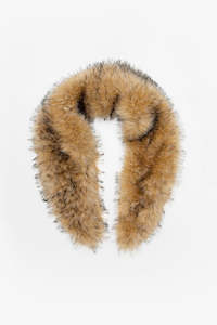 Faux Fur Collar Shrug - Choc Eclair