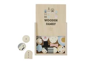 Wooden Family Bricks