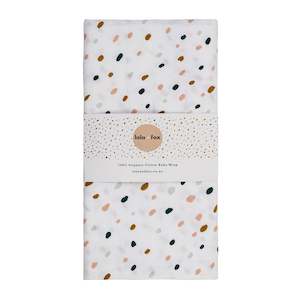 Confetti Leaves Muslin Wrap