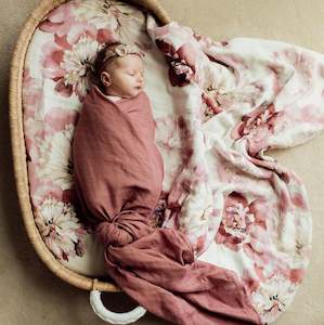 Peony Rose Swaddle