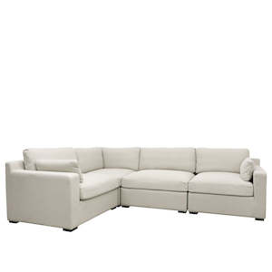 LISBON 5 PIECE MODULAR SOFA SETTING - SAND