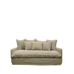 Couches Sofas: Lotus 2 Seater Slipcover Sofa - Khaki