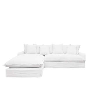 Lotus Slipcover 2.5 Seat Modular - White