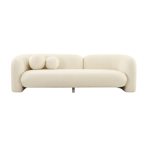 Bubble 3 Seater Couch - Ivory Boucle