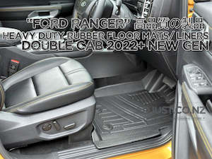 2022+ Heavy Duty Deep Dish Rubber Floor Mats/ Liners For Ford Ranger