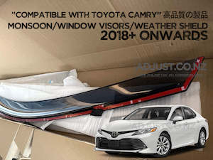 Monsoon / Window Visors / Weather shield smoke type Toyota Camry 2018-2023