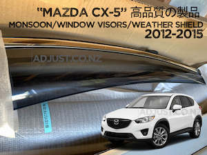 Monsoon / Window Visors / Weather shield smoke type Mazda CX5 2012-2016