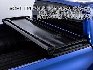 Soft Tri-Fold Tonneau Cover suitable for Toyota Hilux 2016-2025