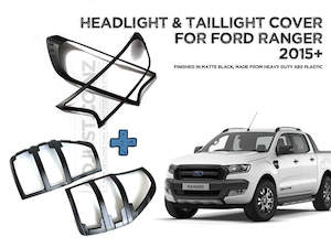 Headlight and Taillight Cover Trims for Ford Ranger 2015-2022