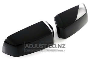 Products: PX4 New Gen Ford Ranger Rear Side Cover Trim Rear View Mirror Covers 2022+ Gloss Black