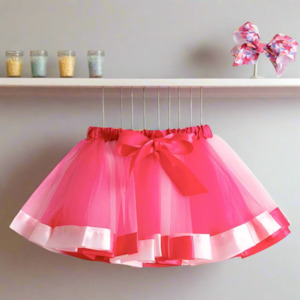 Pinkalicious tutu & matching hair clip