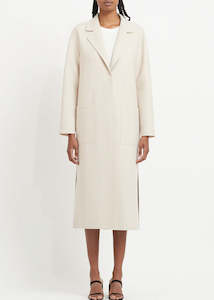 Harris Wharf London Long Boxy Coat Pressed Wool