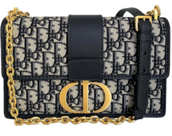 Dior 30 Montaigne Chain Bag, Blue