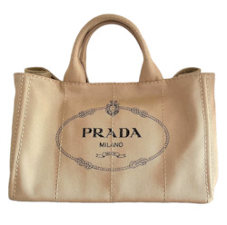 Prada Canapa Medium Shopping Tote