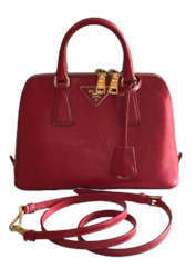 Prada Saffiano Lux Promenade Small, Patent Leather