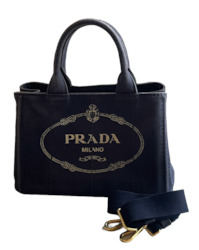 Prada Canapa Small Shopping Tote