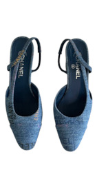 Chanel Mademoiselle Coco Slingback, Denim