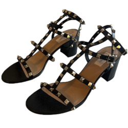 Valentino Rockstud Ankle Strap Sandal